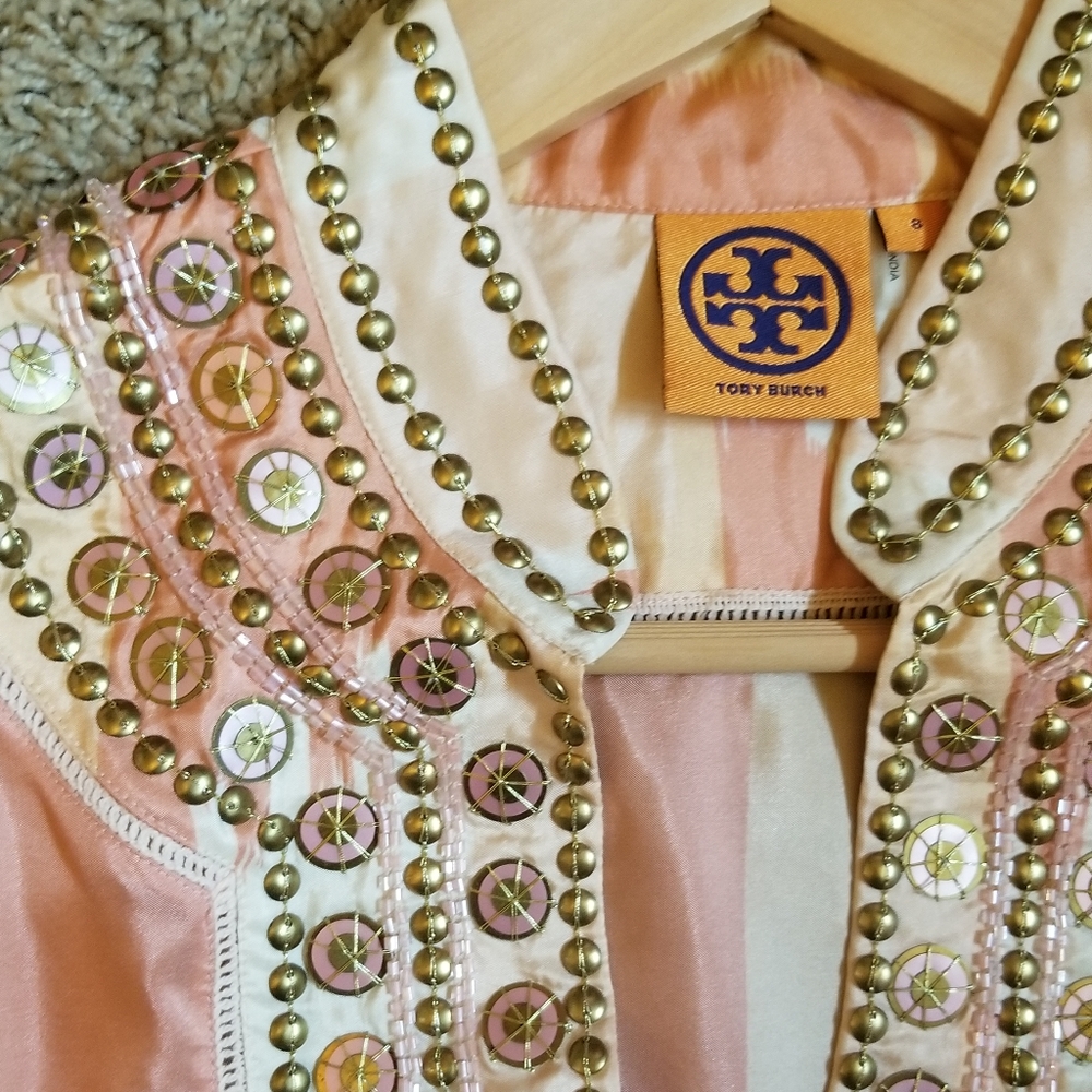 COPY - Tory Burch tunic silk, size 8, like new!